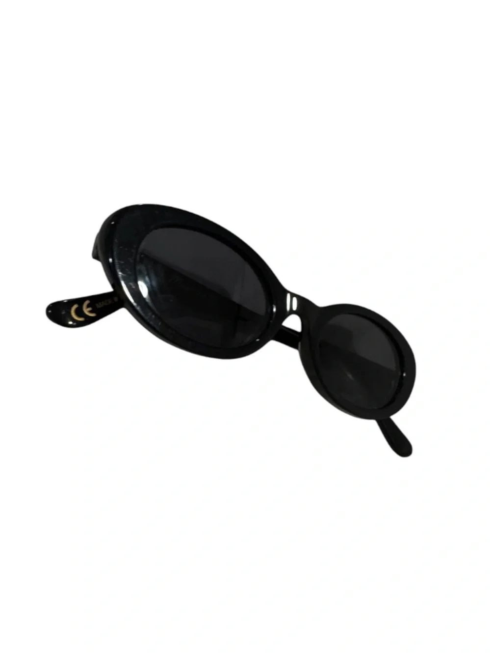 Classic Black Oval Women's Sunglasses